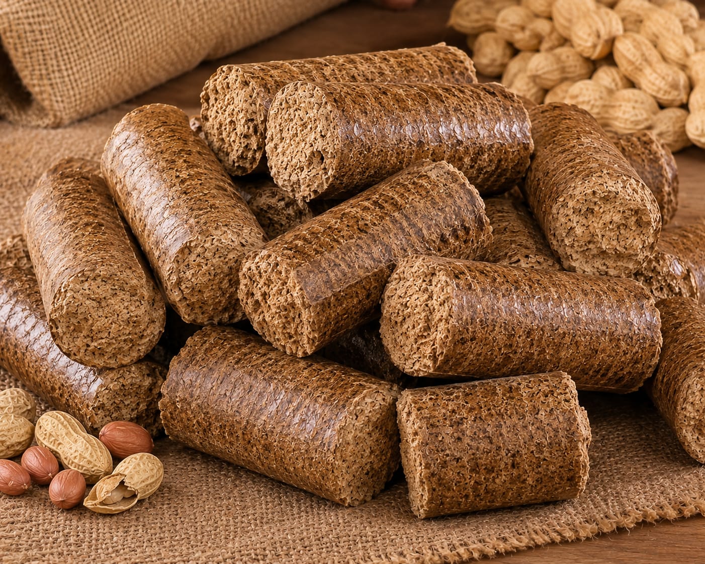 Biomass Groundnut Briquettes